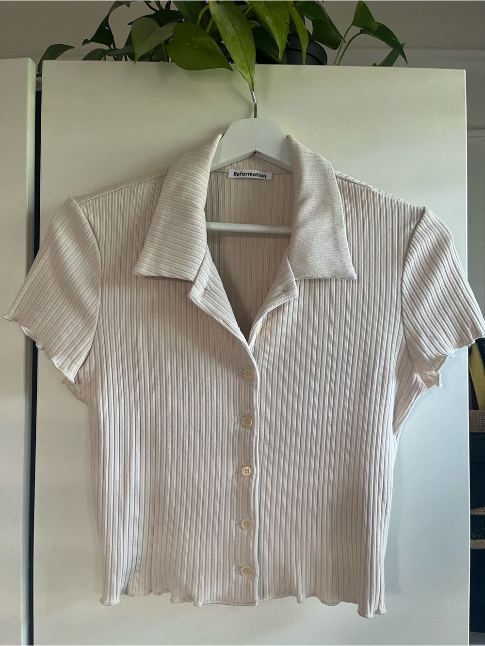 Reformation Brandy Top Bone - Size M - Picture 2 of 5